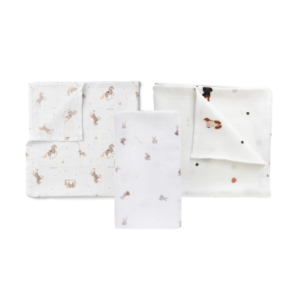 Mussola Neonato Bamboo e Cotone 100x100 - Fantasie Animaletti