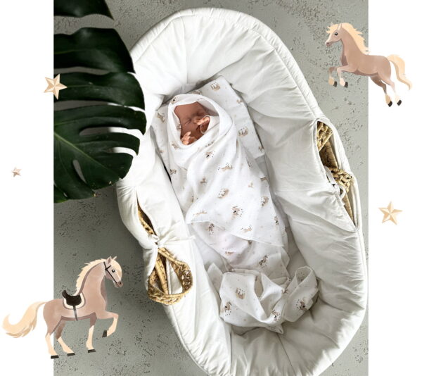 Mussola Neonato Bamboo e Cotone 100x100 - Fantasie Animaletti