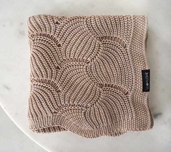 Coperta traforata per neonato Coperta Traforata in Bambù a Maglia Conchiglia