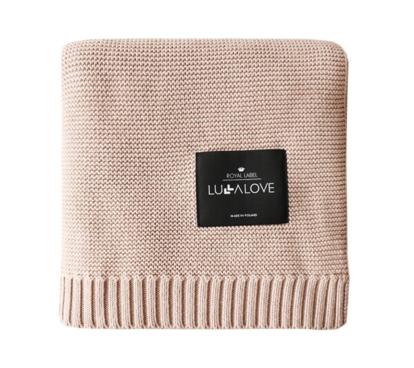 coperta bambù 120x160 beige caramello Coperta Bambù 120x160 - Plaid Divano, Letto Singolo, Montessori