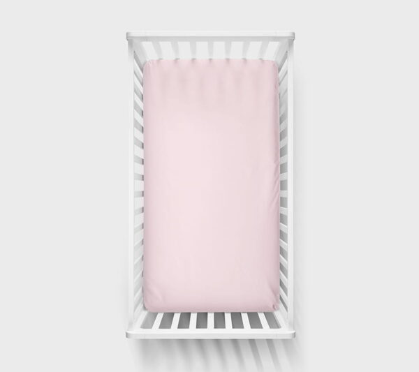 Lenzuolo con Angoli per Lettino 120x60 - Rosa Lenzuolo con angoli lettino evoluto